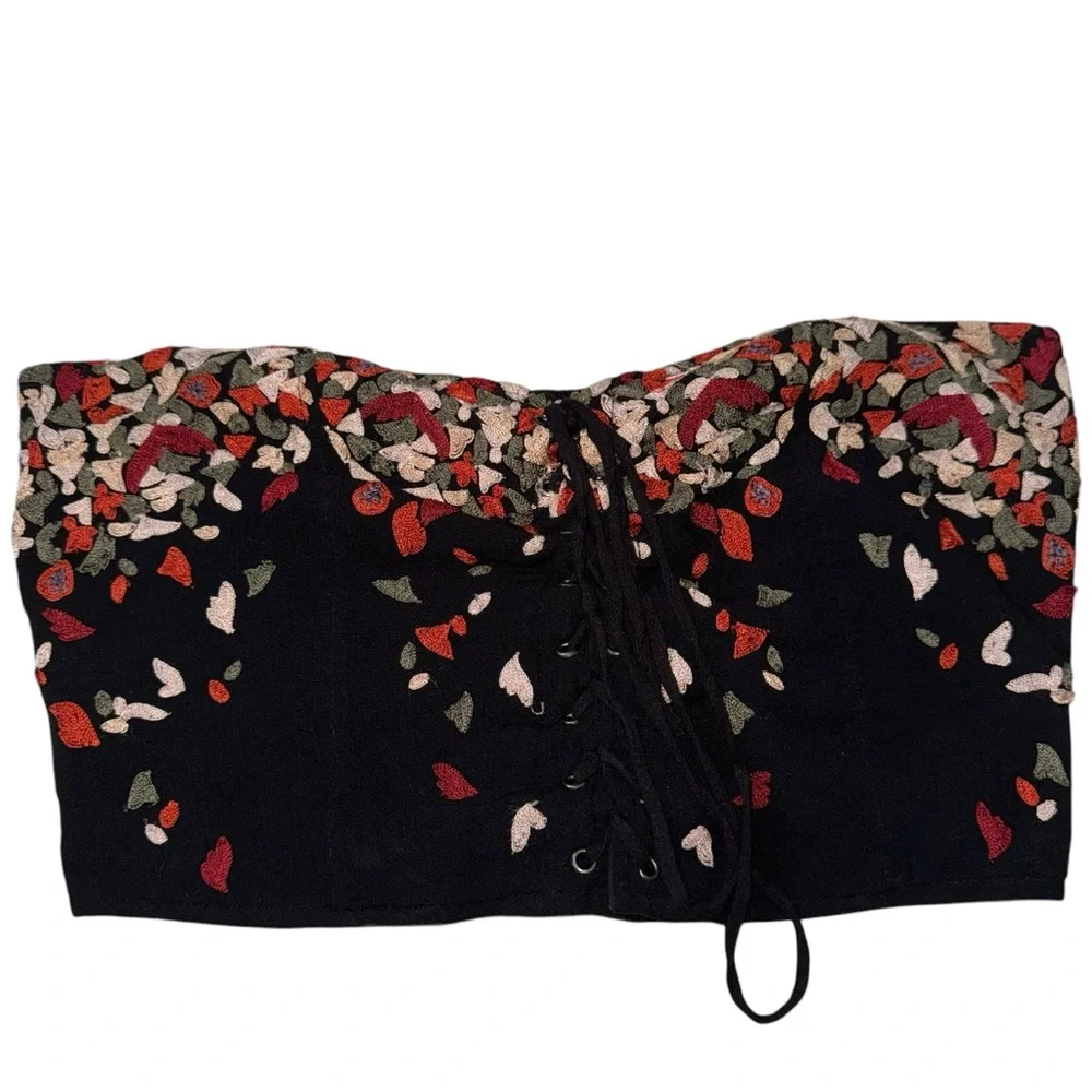 Free‎ people Boho embroidered corset